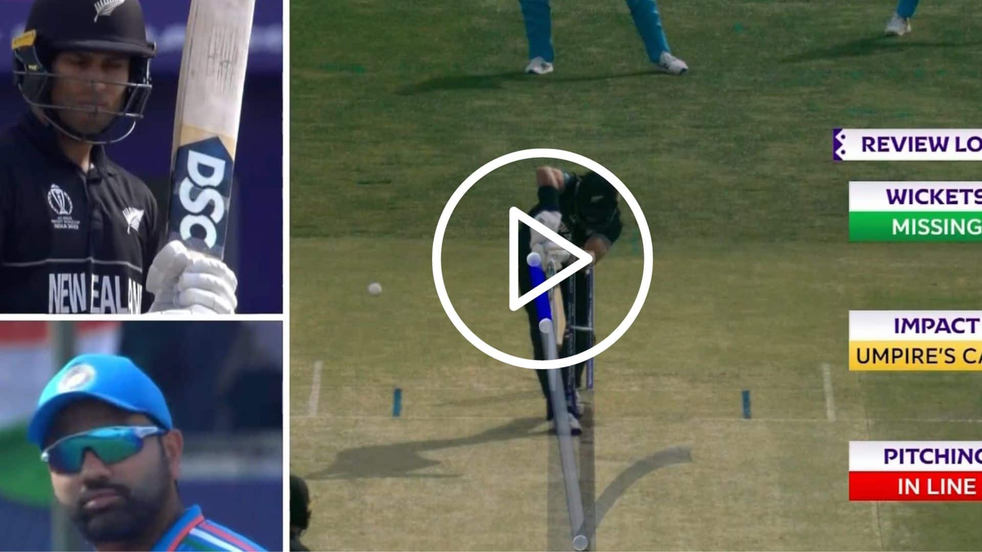 [Watch] Rohit Sharma Makes A Huge DRS Blunder Against New Zealand